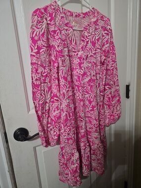 Lilly Pulitzer Alyssa Dress. Print Passsion Fruit Pink.